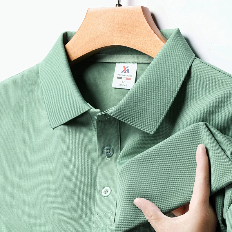 Polo Shirt Pique - Męska modna solidna koszulka polo z