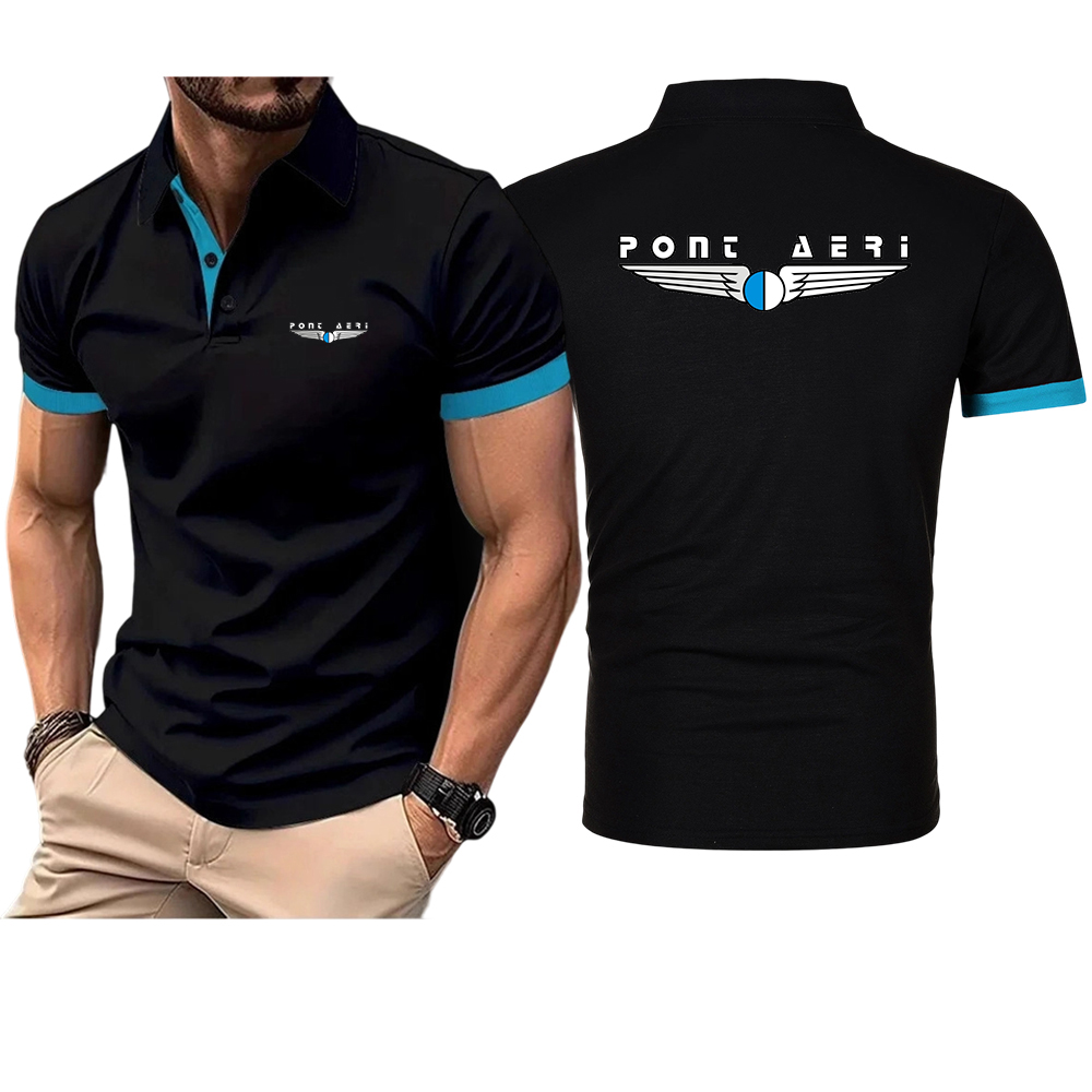 Polo Shirt Pique - Koszulka polo męska Disco Logo Pont