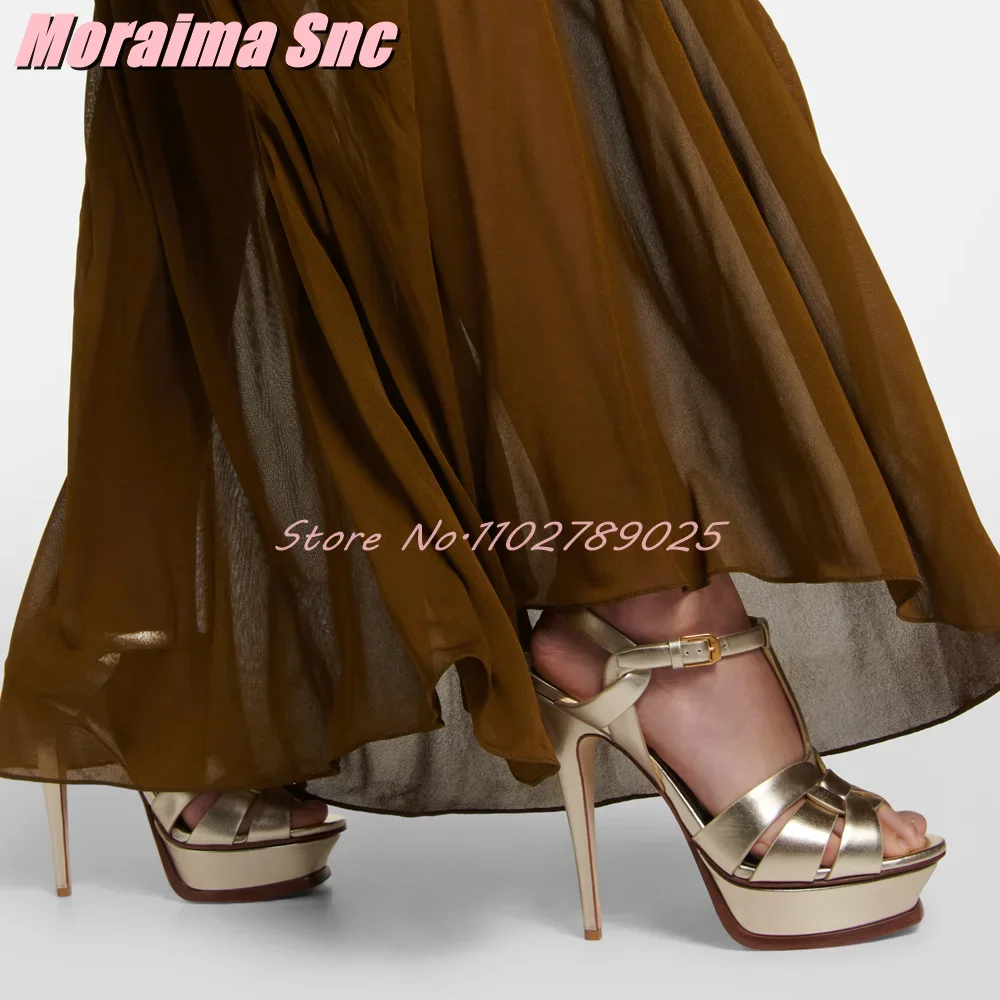 Platforma Waeve T-strap Square – Casual Sandal Leather recenzja i cena