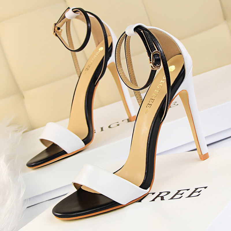 Damskie czarno-białe, minimali – Casual Sandal Leather recenzja i cena