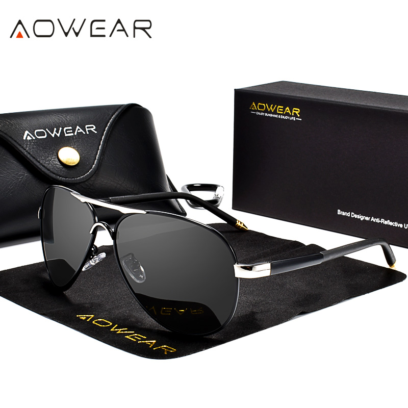 AOWEAR męskie okulary przeciws – Sunglasses Aviator Polarized recenzja i cena