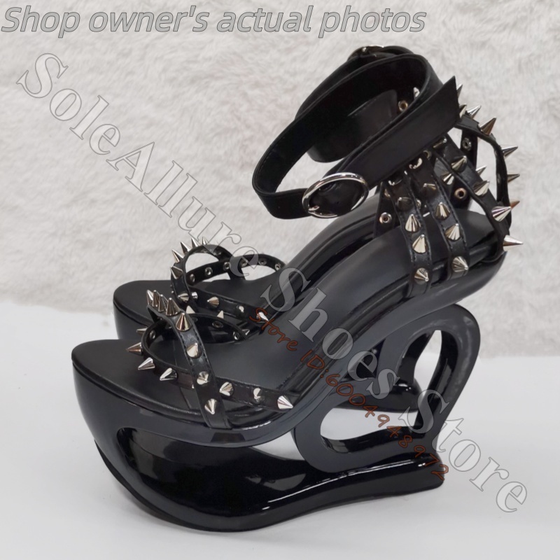 Sandały na koturnie w kolorze  – Casual Sandal Leather recenzja i cena